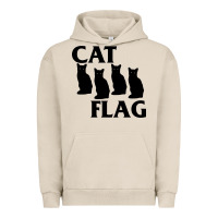 Pigment French Oak cat flag Urban Hoodie - artisFamous