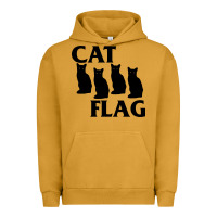 Pigment Peanut Butter cat flag Urban Hoodie - artisFamous