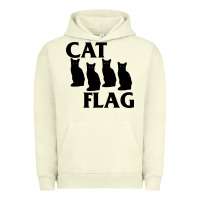 Pigment Pistachio cat flag Urban Hoodie - artisFamous