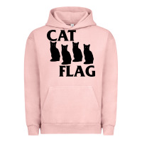 Pigment Salmon cat flag Urban Hoodie - artisFamous