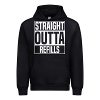 Black straight outta refills funny pharmacy technician pharmacist Urban Hoodie - artisFamous