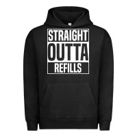 Pigment Black straight outta refills funny pharmacy technician pharmacist Urban Hoodie - artisFamous