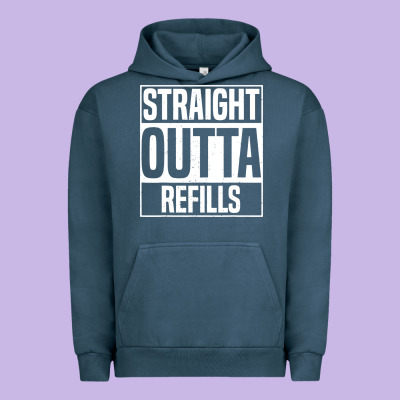 Straight Outta Refills Funny Pharmacy Technician Pharmacist Urban Hoodie Designed By Artisfamous