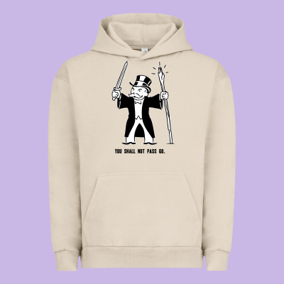 You Shall Not Pass Go Urban Hoodie Designed By Artisfamous