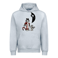 Heather Grey hobbes and calvin Urban Hoodie - artisFamous