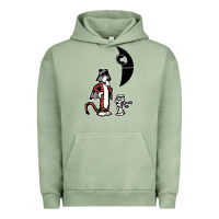 Pigment Oil Green hobbes and calvin Urban Hoodie - artisFamous