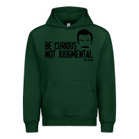 Forest Green be curious not judgemental Urban Hoodie - artisFamous