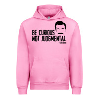 Fuchsia Pink be curious not judgemental Urban Hoodie - artisFamous