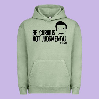 Be Curious Not Judgemental Urban Hoodie Designed By Artisfamous