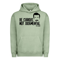 Pigment Oil Green be curious not judgemental Urban Hoodie - artisFamous