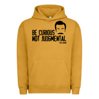 Pigment Peanut Butter be curious not judgemental Urban Hoodie - artisFamous