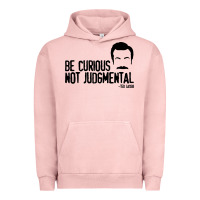 Pigment Salmon be curious not judgemental Urban Hoodie - artisFamous