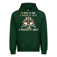 Forest Green child of god woman of faith warrior of christ Urban Hoodie - artisFamous