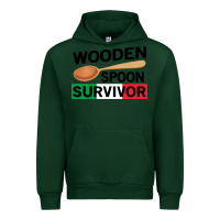 Forest Green funny wooden spoon survivor Urban Hoodie - artisFamous