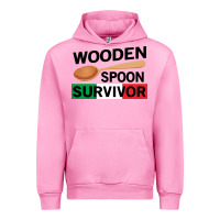 Fuchsia Pink funny wooden spoon survivor Urban Hoodie - artisFamous