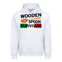 White funny wooden spoon survivor Urban Hoodie - artisFamous