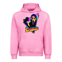 Fuchsia Pink scream horror movie Urban Hoodie - artisFamous