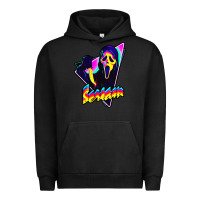 Pigment Black scream horror movie Urban Hoodie - artisFamous