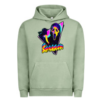 Pigment Oil Green scream horror movie Urban Hoodie - artisFamous