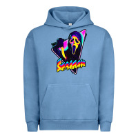 Pigment Pebble Blue scream horror movie Urban Hoodie - artisFamous