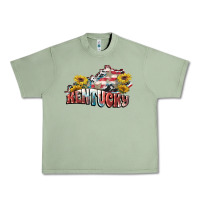 Oil Green Kentucky 4th of July Urban Heavy Tee - FaDigitalArtStudio