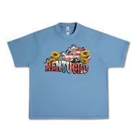 Pebble Blue Kentucky 4th of July Urban Heavy Tee - FaDigitalArtStudio
