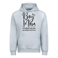 Heather Grey boy mom less drama than girls but harder to Urban Hoodie - artisFamous