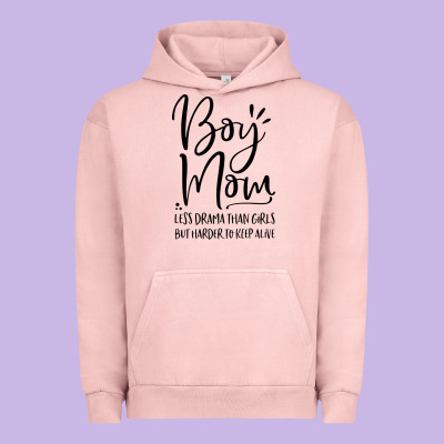 Boy Mom Less Drama Than Girls But Harder To Urban Hoodie Designed By Artisfamous