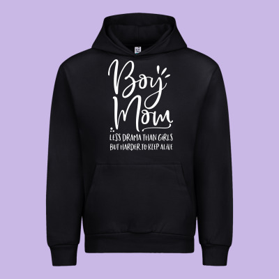 Boy Mom Less Drama Than Girls But Harder To Urban Hoodie Designed By Artisfamous