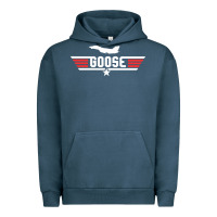 Pigment Midnight Navy goose Urban Hoodie - artisFamous