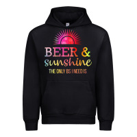 Black the only bs i need is beer sunshine Urban Hoodie - artisFamous
