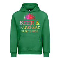 Emerald the only bs i need is beer sunshine Urban Hoodie - artisFamous