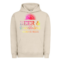 Pigment French Oak the only bs i need is beer sunshine Urban Hoodie - artisFamous