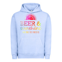 Pigment Grape Ice the only bs i need is beer sunshine Urban Hoodie - artisFamous