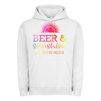 Pigment Lunar Rock the only bs i need is beer sunshine Urban Hoodie - artisFamous