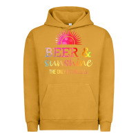 Pigment Peanut Butter the only bs i need is beer sunshine Urban Hoodie - artisFamous