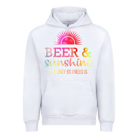 White the only bs i need is beer sunshine Urban Hoodie - artisFamous