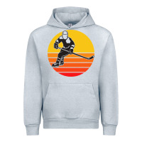Heather Grey Hockey 1 Urban Hoodie - artisFamous