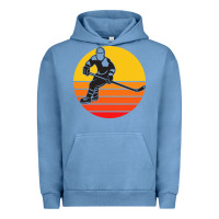 Pigment Pebble Blue Hockey 1 Urban Hoodie - artisFamous
