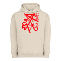 Pigment French Oak lucifer calligraphy 2 Urban Hoodie - artisFamous