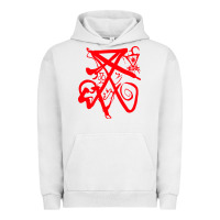 Pigment Lunar Rock lucifer calligraphy 2 Urban Hoodie - artisFamous