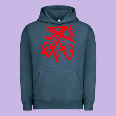 Lucifer Calligraphy 2 Urban Hoodie Designed By Artisfamous
