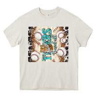 Cream tigers baseball with tiger Heavy Core Tee - TumblerDesignByShophia