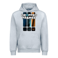 Heather Grey dropped frames Urban Hoodie - artisFamous
