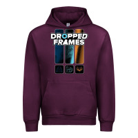 Mauve Wine dropped frames Urban Hoodie - artisFamous