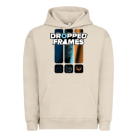 Pigment French Oak dropped frames Urban Hoodie - artisFamous