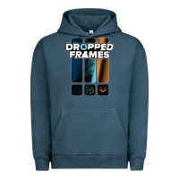 Pigment Midnight Navy dropped frames Urban Hoodie - artisFamous