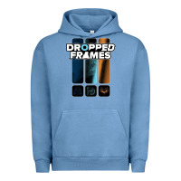 Pigment Pebble Blue dropped frames Urban Hoodie - artisFamous