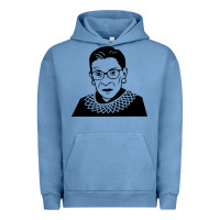 Pigment Pebble Blue ruth bader ginsburg Urban Hoodie - artisFamous