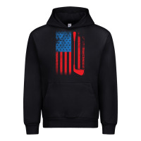 Black Golf with USA Flag Urban Hoodie - artisFamous